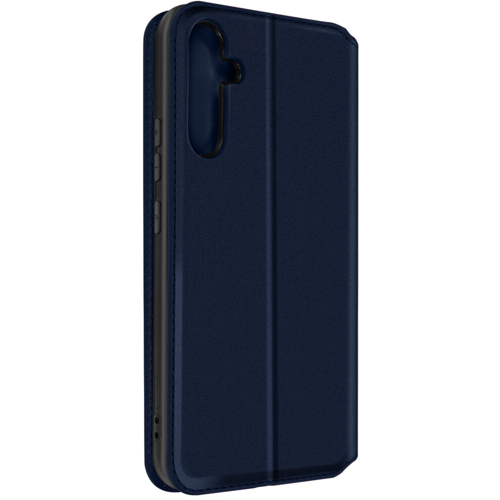 Flip Case For Samsung Galaxy A54 5G Magnetic Card Holder And Video Support Navy Blue 3662427788359