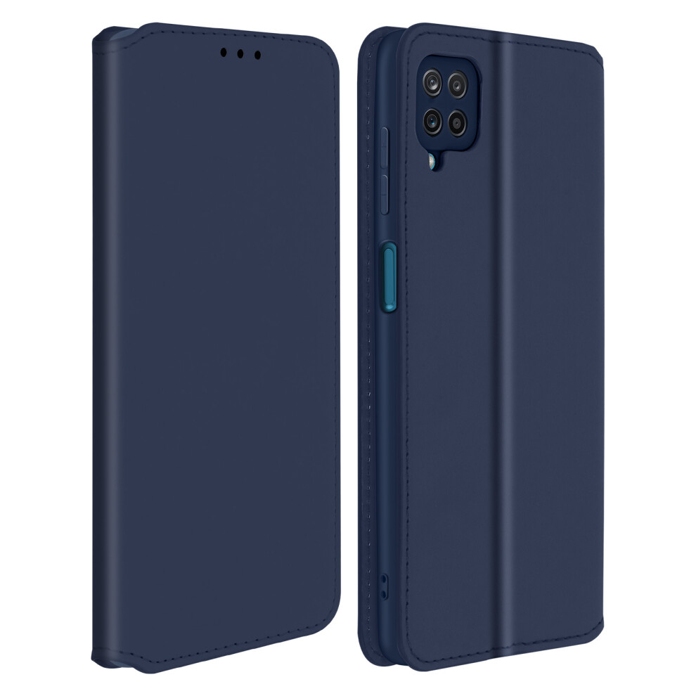 Back Cover Samsung Galaxy A12 Wallet And Stand Function - Blue 3662427514712