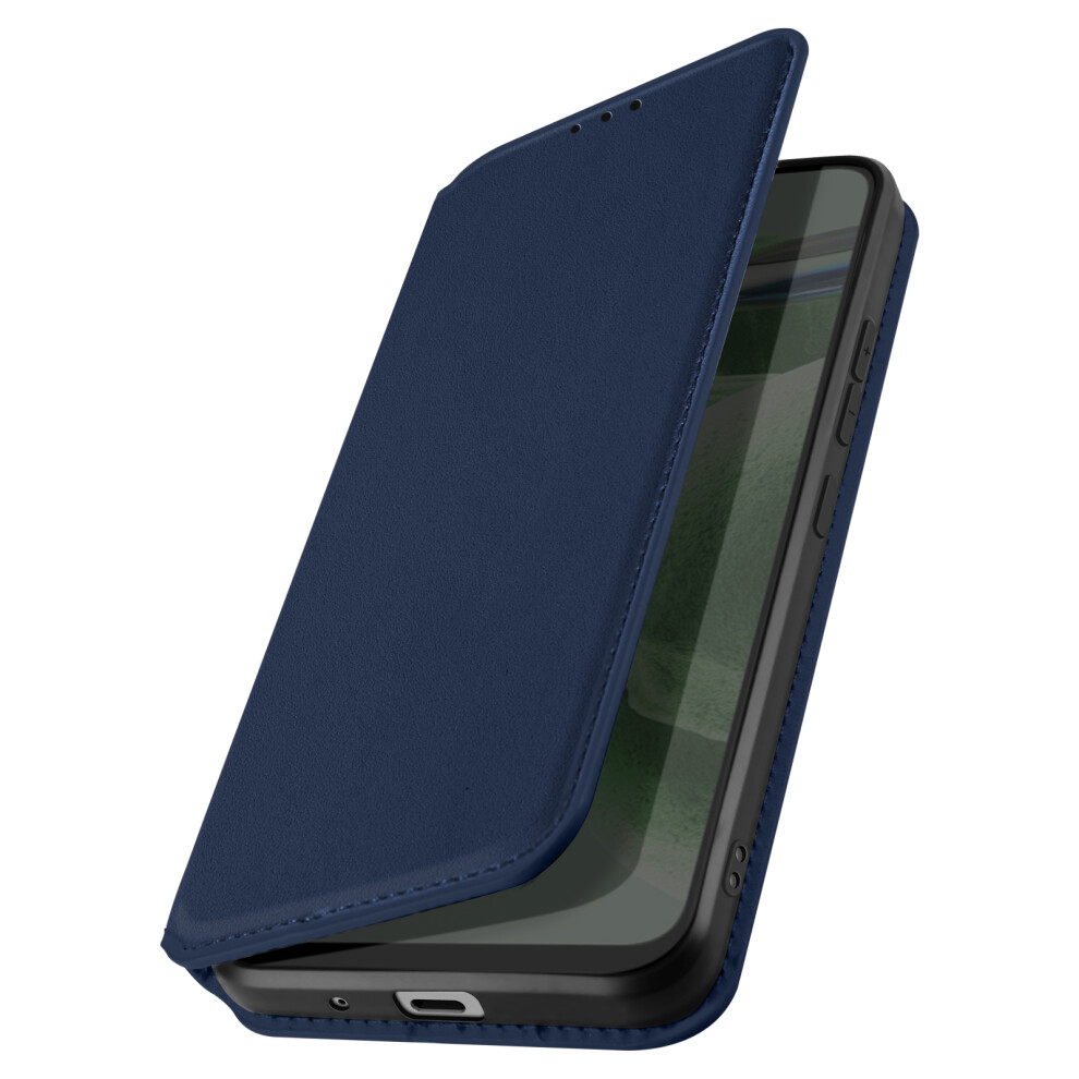 Flip Case For Oppo Find X2 Lite Magnetic Card Holder And Video Support Navy Blue 3662427950015