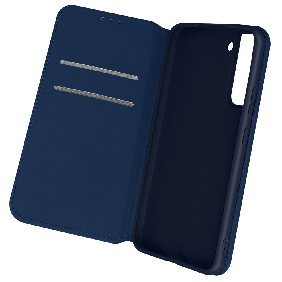 Case For Samsung Galaxy S22 Wallet Function Video Support - Blue 3662427621151