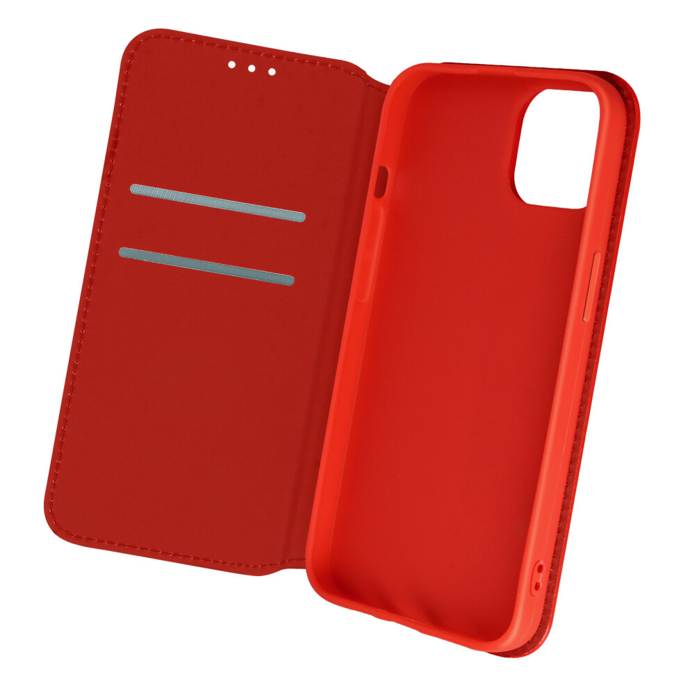 Case For Apple Iphone 13 Clamshell Wallet Function Video Support - Red 3662427578226