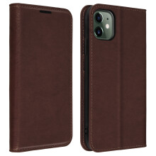 Avizar Real Leather Case for iPhone 11 Case Card-holder Video Stand