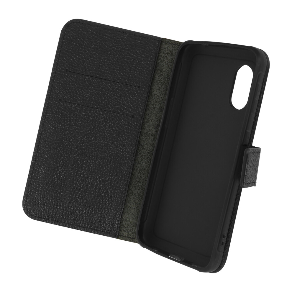 Flip Wallet Case, Slim Cover Samsung Galaxy Xcover 5 Silicone Shell Â Black 3662427536844