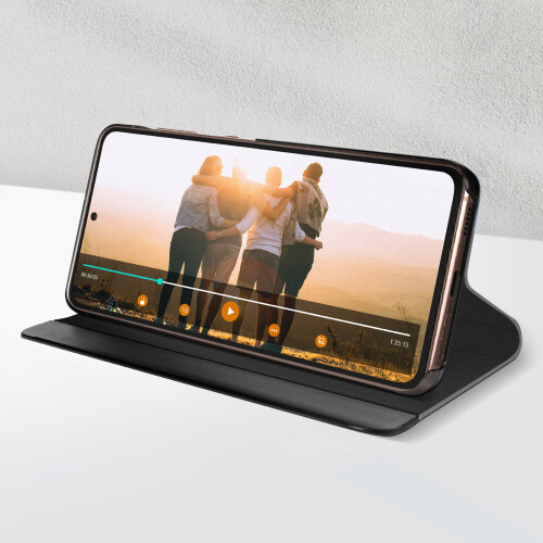 Avizar Folio Case for Samsung Galaxy S21 FE Window Time Display Video Stand 2