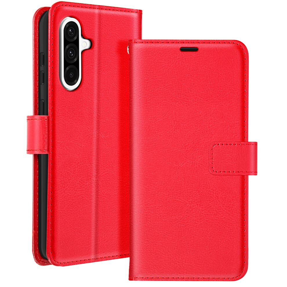 Mayaxess Case For Samsung Galaxy A36 Wallet With Lanyard, Red 3662428112894
