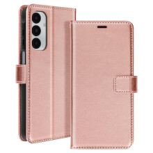 Mayaxess Samsung Galaxy A16 Wallet Case Standfunktion mit Handschlaufe Rosegold