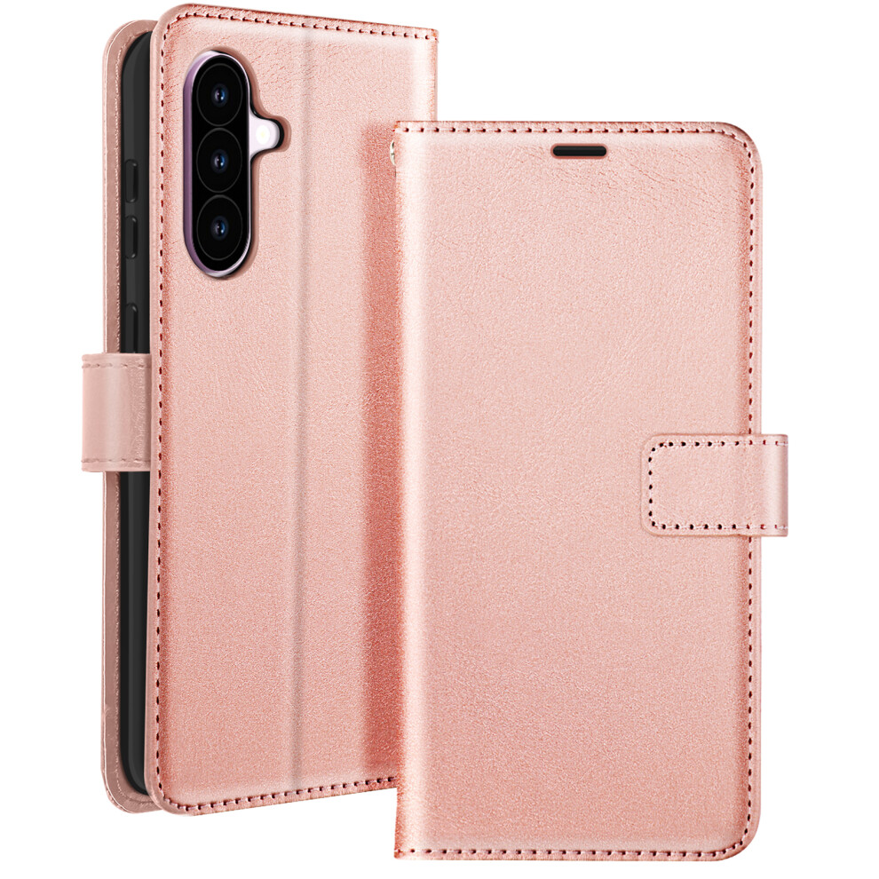 Mayaxess Case For Samsung Galaxy A56 Wallet With Lanyard, Rose Gold 3662428113020