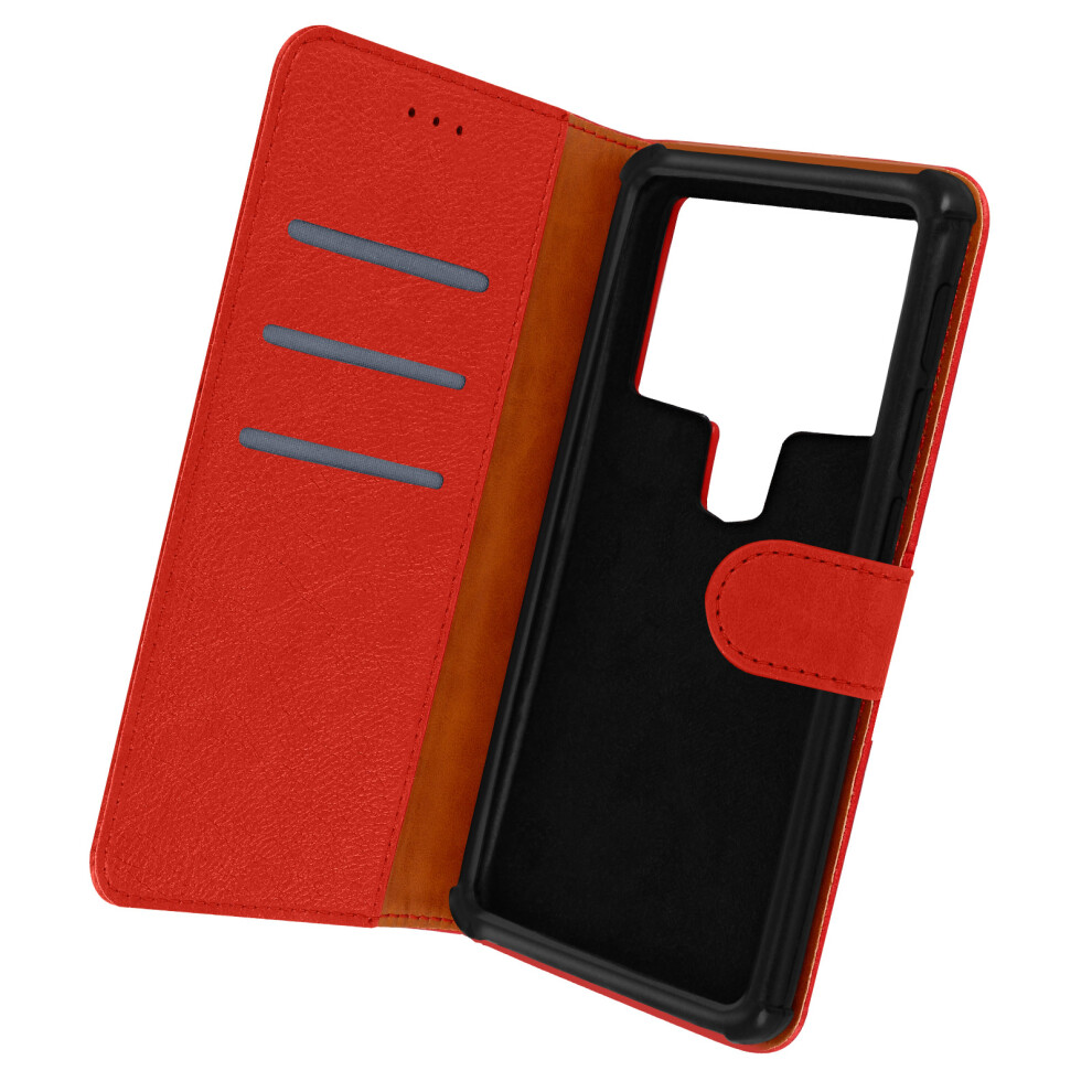 Universal Folio Case For Smartphone 6 Up To 6,7 Inches With Card Holder Red 3662427648981