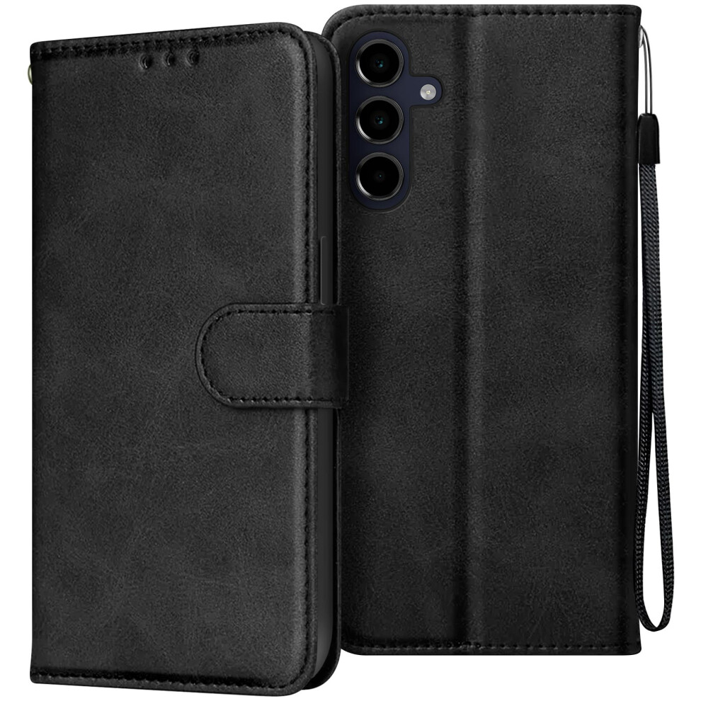 Avizar Case For Samsung Galaxy A16 Dragonne Clapet Support Portefeuille, Black 3662428076172