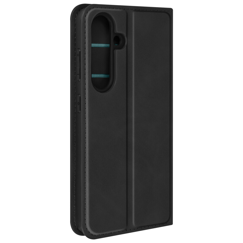 Avizar Case For Galaxy S24 / S25 Soft-Touch Faux Leather, Black 3662427967358