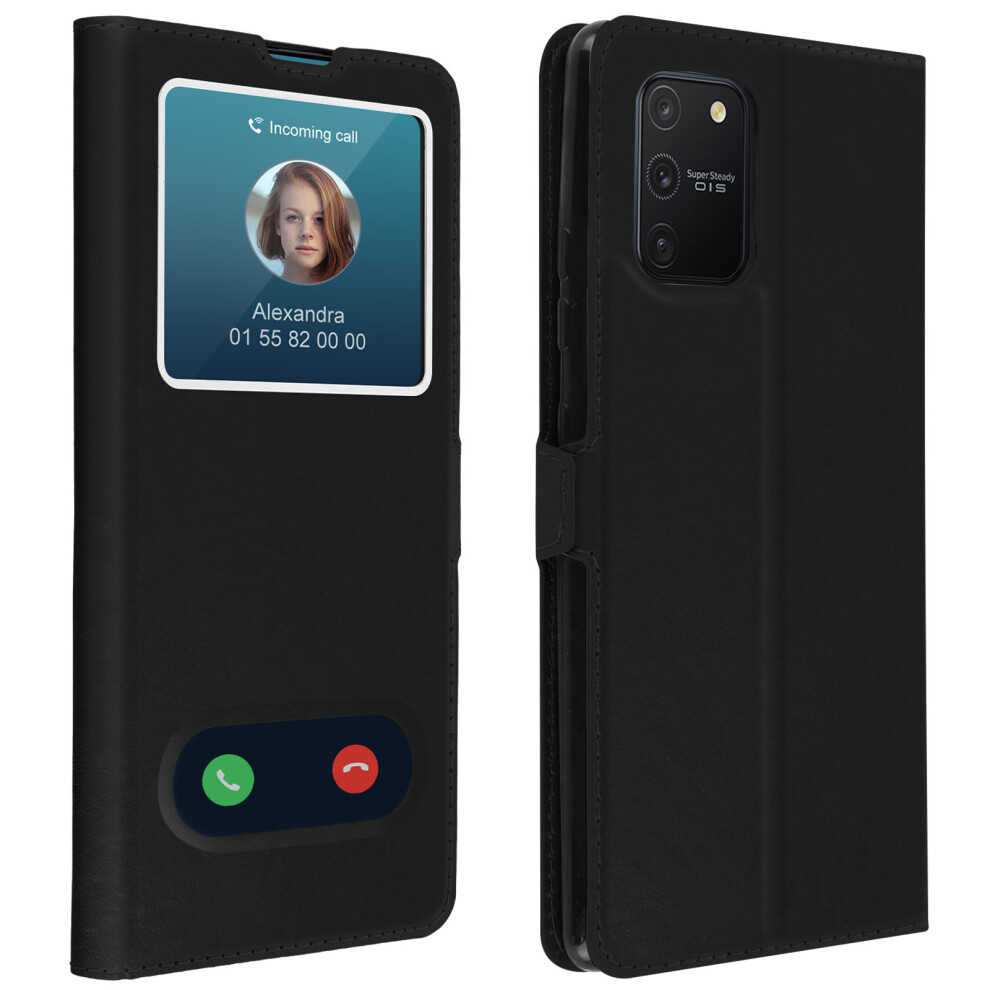Samsung Galaxy S10 Lite Case Dual Window Video Stand Black 3662427453899
