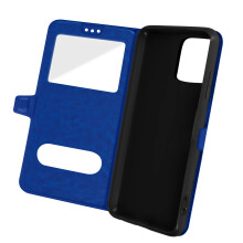 Apple iPhone 13 Cover Doppelfenster & Standfunktion – Blau