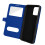 Apple iPhone 13 Cover Doppelfenster & Standfunktion – Blau 1