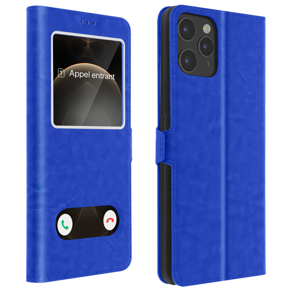 Photos - Case iPhone 12 / 12 Pro Dual Window Video Stand Blue Blue FOLIO-TOWIND-BL-IP12