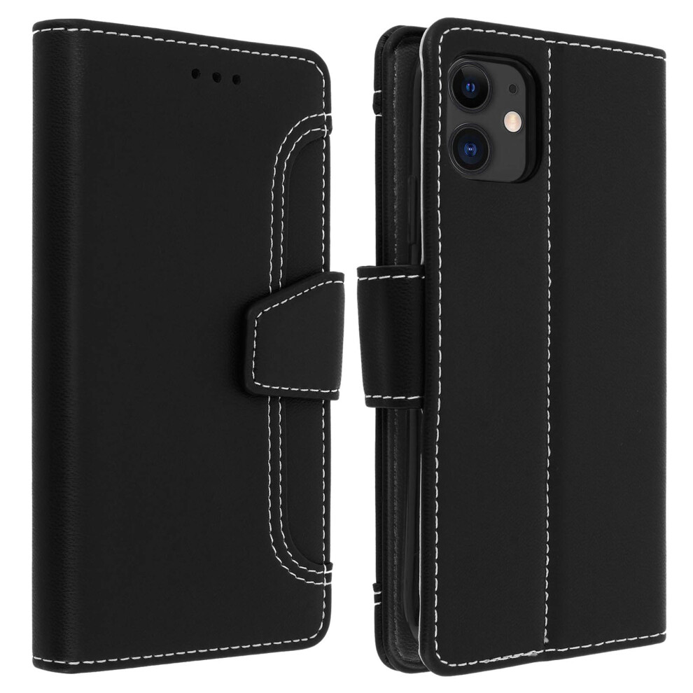 Wallet Folio Case With Stand For Iphone 11 - Black 3662427450218