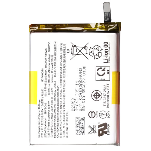 Relife Batteria interna per Sony Xperia 1 IV e 1 V 5000mAh modello SNYSCA6, Nero