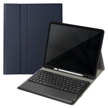 Avizar Tastiera QWERTY Bluetooth iPad Pro 12.9 Air 13 Custodia, Blu scuro
