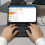 Avizar Capa Tablet 10 Polegadas com Teclado AZERTY USB-C Função de Suporte 4