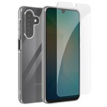 Mayaxess Schutzpaket für Samsung Galaxy A26 Flexibles Case und Panzerglas Transparent
