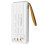 LinQ Solar External Battery 15000mAh with MicroUSB Lightning USB C Cable, White 2