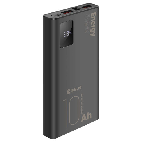 OBAL:ME Powerbank 10000mAh EnergyPulse 2 USB-A / USB-C PD 22.5W com Display Digital
