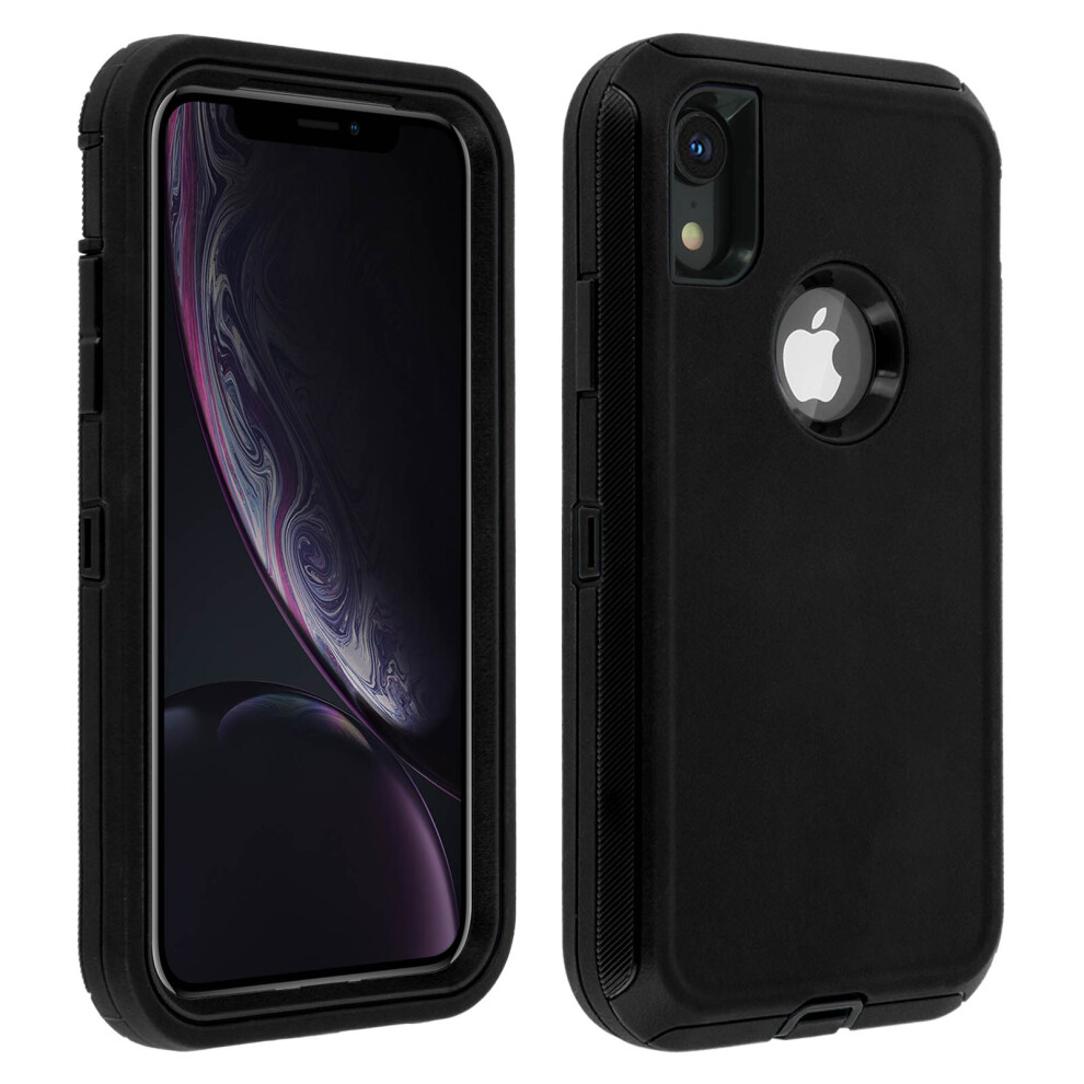Multi-Layer Rigid Iphone Xr Cover, Bumper Antishock Protection Black 3662427278393