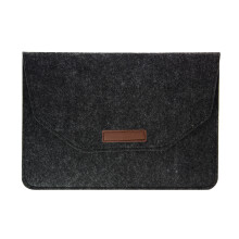 Zwart 11'' Laptophoes Soft Touch Interieur Vilt