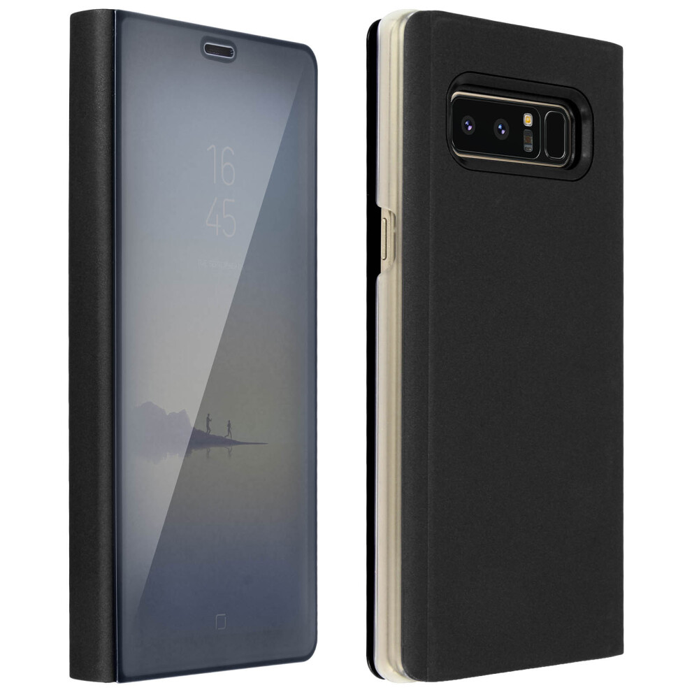 Flip Case, Mirror Case For Samsung Galaxy Note 8, Standing Cover Â Black 3662427177283