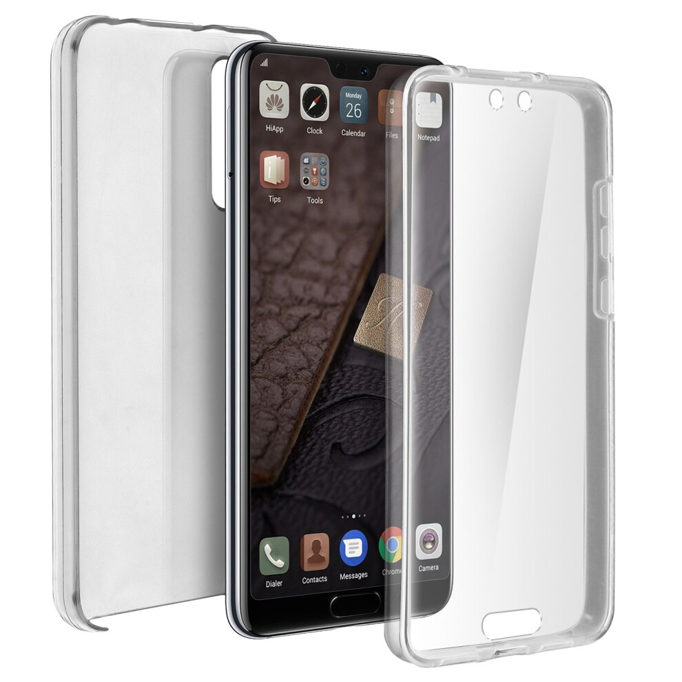 360 Case For Huawei P20 Pro Flexible Front & Rigid Back Â Transparent 3662427212656