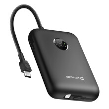 Swissten 20000mAh External Battery Integrated USB-C and Lightning LED Display
