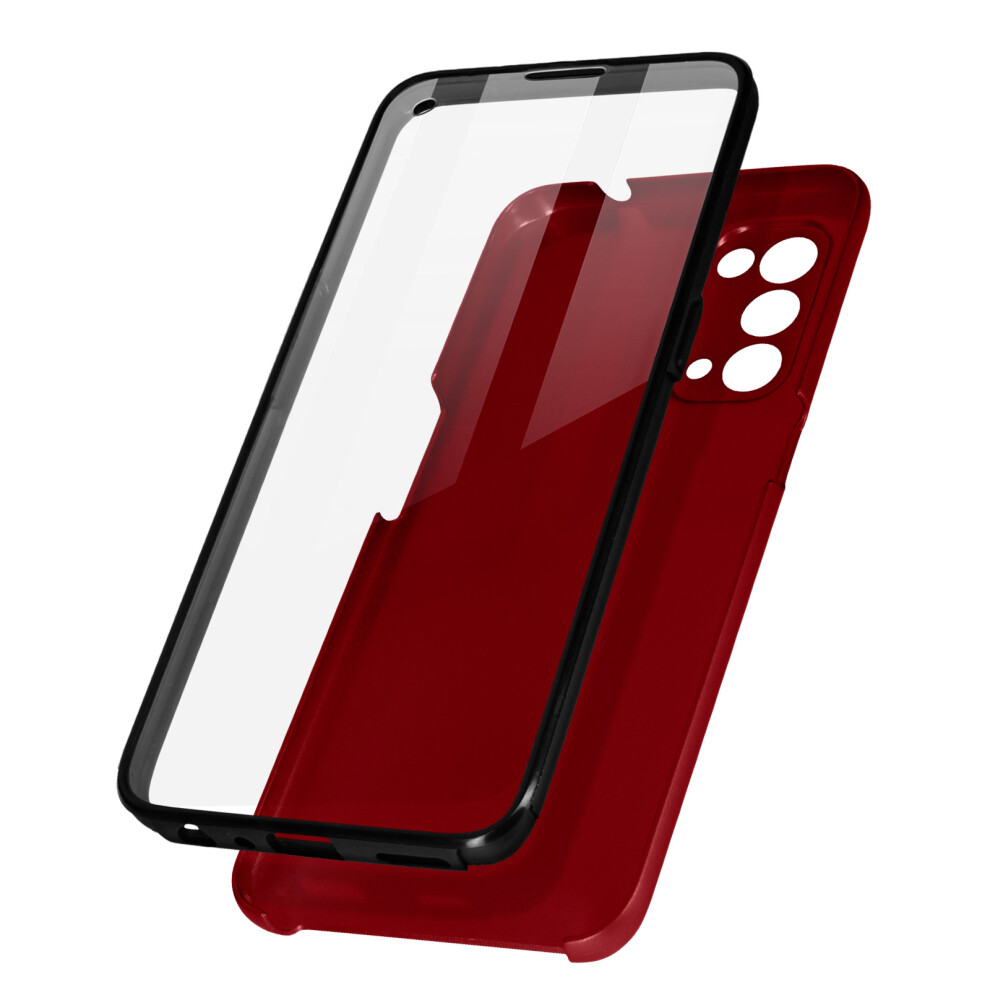 360 Case For Oppo Reno 5 5G / Find X3 Lite Flexible Front & Rigid Back Â Red 3662427557764