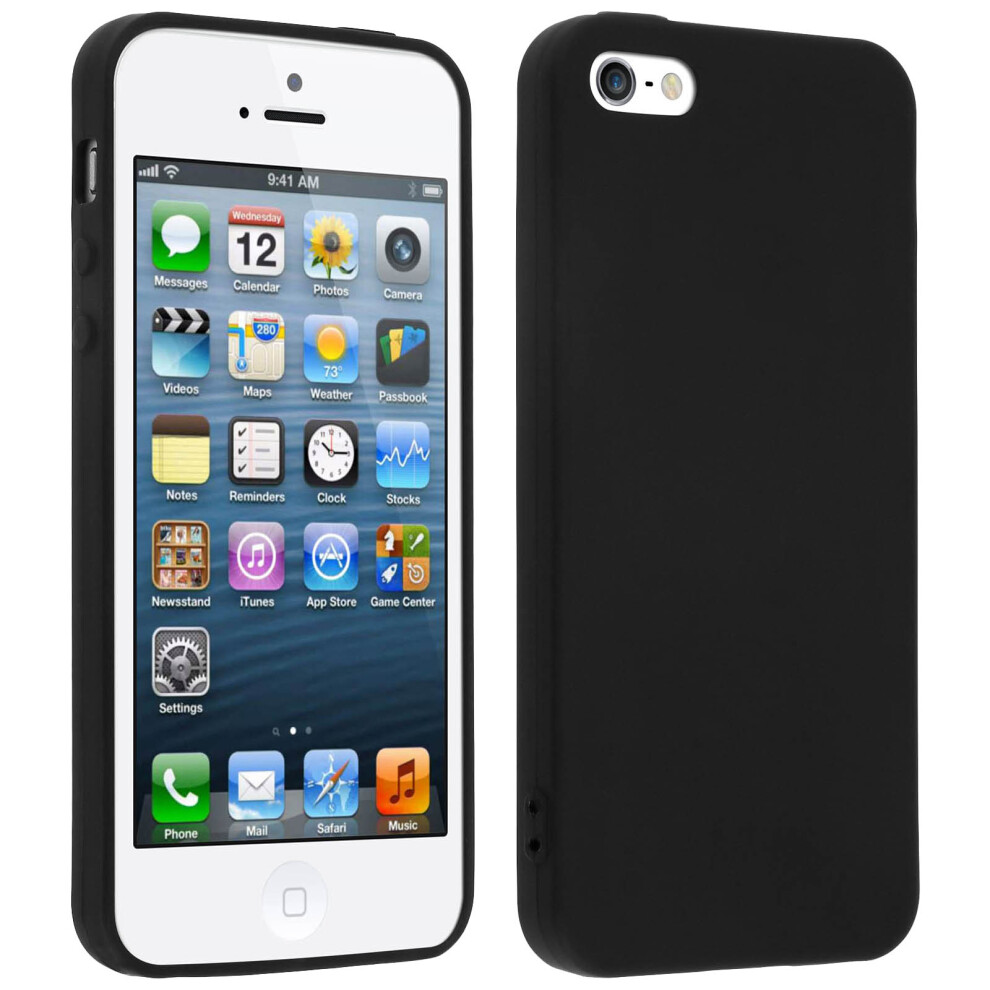 Tpu Soft Case, Matte Back Cover For Apple Iphone 5/5S/Se Â Black 3662427150101