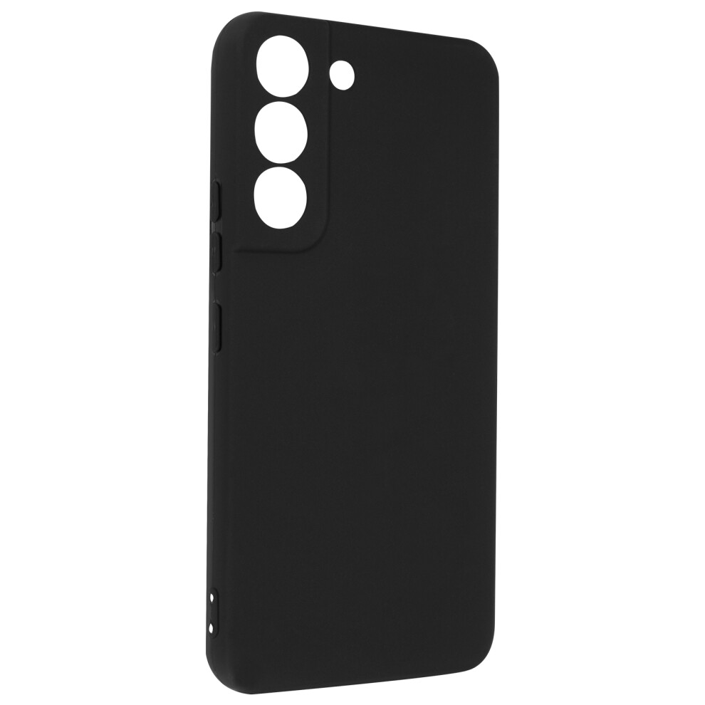 Cover For Samsung Galaxy S22 Flexible Anti-Shock Matte Finish Anti-Trace Black 3662427623186
