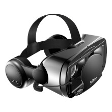 VR Phone Headset 3D Anti-blue light lenses Audio Jack 3.5mm Integrated Black