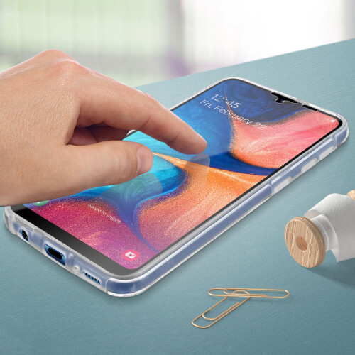 360 Case for Samsung Galaxy A20e Flexible Front & Rigid Back – Transparent 2