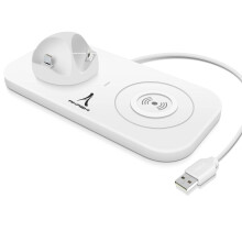 Base di ricarica universale 4-in-1 USB-C / Lightning / Micro-USB/QI -Akashi Nero