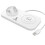 Universal Weiße Akashi 4-in-1 Ladestation USB-C/Lightning/Micro-USB/QI 1