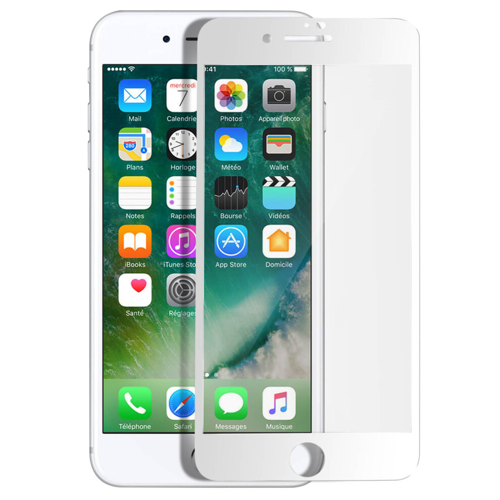 Tempered Glass Spy-Proof Screen Protector For Iphone 7 / 8 / Se 2020, 9H White 3662427374972