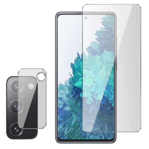Avizar Screen protector for Galaxy S20 FE Screen and Back Camera Protection Tempered Glass 1