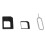Kit Adattatore Nano-SIM, Micro-SIM e SIM card standard + Accessorio spillo 6
