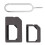 Kit Adattatore Nano-SIM, Micro-SIM e SIM card standard + Accessorio spillo 1