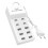 LinQ Station de Charge Multiport 4 USB-C + 6 USB 50W Câble 1m Compact Blanc 1