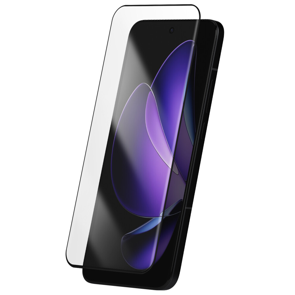 Avizar Tempered Glass For Oppo Reno 13 Pro Hardness 9H Anti-Scratch, Black 3662428135015