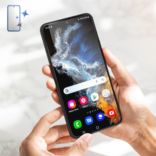 Avizar Screen protector for Galaxy S22 Resistant Hardness 9H Anti-explosion Contour 2