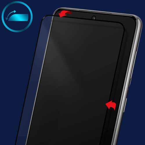 Avizar Tempered Glass Screen Protector for Samsung Galaxy S21 Beveled Edges 2