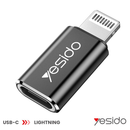 Yesido Adaptador USB-C para Lightning para iPhone iPad Transferência e Carga Rápida