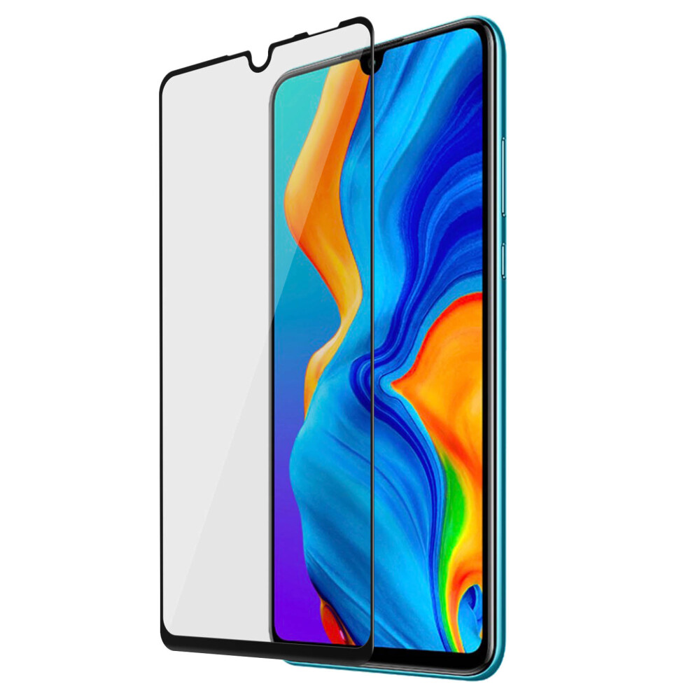 Huawei P30 Lite Screen Film Tempered Glass 9H 3D Beveled Contour Black 3662427342285