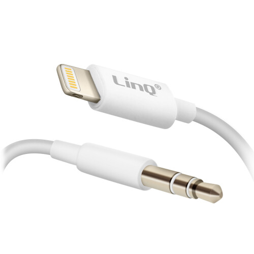 Cavo aux iPhone iPad iPod iPod a Jack 3,5 mm Telecomando LinQ bianco 1