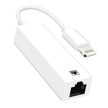 Ethernet RJ45 / Lightning Adapter 100 Mbps Geschwindigkeit - Weiß