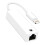 Adattatore Ethernet da RJ45 a Lightning per iPhone e iPad, 100 Mbps, Bianco 1